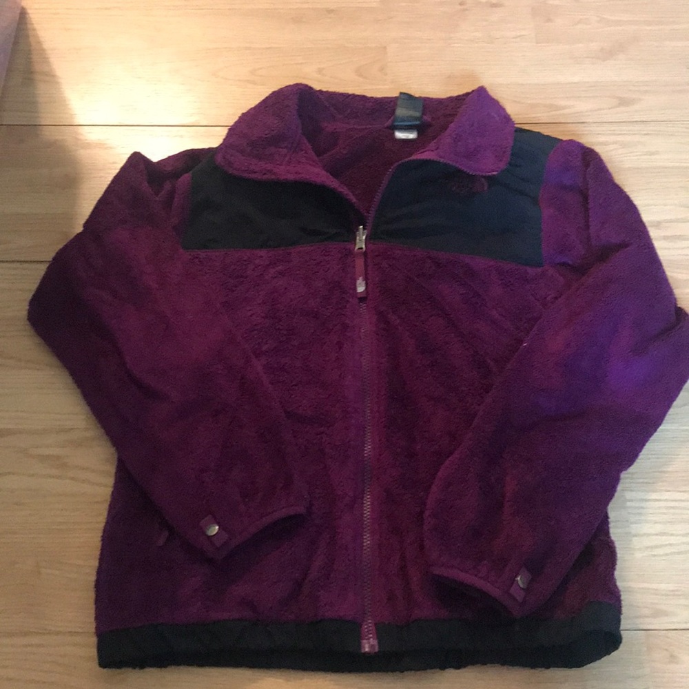 Fuzzy North Face jacket